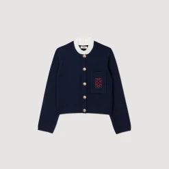 Sandro Paris Suéteres E Cardigans-Cardicoat Com Gola Babado