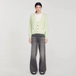 Sandro Paris Suéteres E Cardigans-Cardiga Bicolor