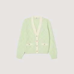 Sandro Paris Suéteres E Cardigans-Cardiga Bicolor