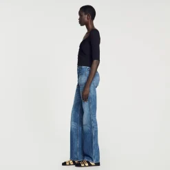 Sandro Paris Suéteres E Cardigans-Cardiga Canelado Recortado