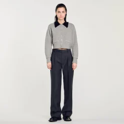 Sandro Paris Suéteres E Cardigans-Cardiga Curto