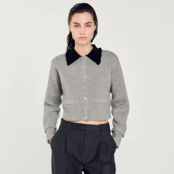 Sandro Paris Suéteres E Cardigans-Cardiga Curto