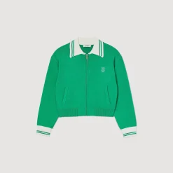 Sandro Paris Suéteres E Cardigans-Cardiga De Beisebol Com Ziper