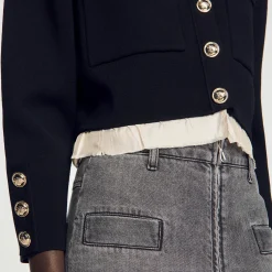 Sandro Paris Suéteres E Cardigans-Cardiga De Camisa