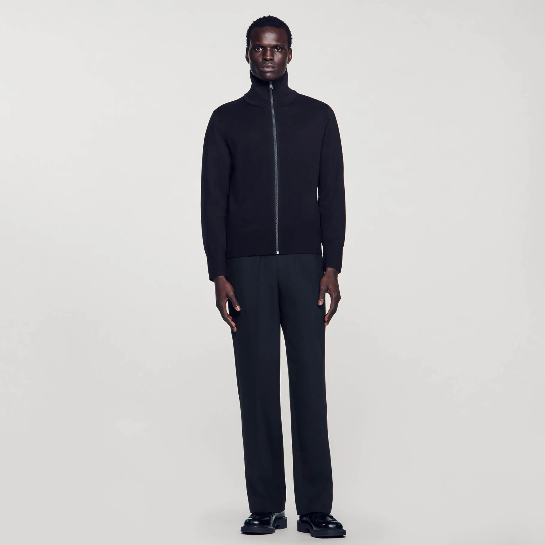 Sandro Paris Suéteres E Coletes-Cardiga De La Com Ziper