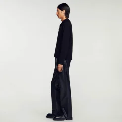 Sandro Paris Suéteres E Coletes-Cardiga De La Com Ziper