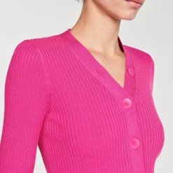 Sandro Paris Suéteres E Cardigans-Cardiga De Malha Canelada