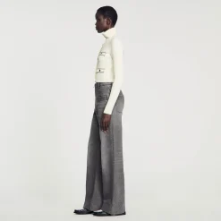 Sandro Paris Suéteres E Cardigans-Cardiga De Malha Canelada