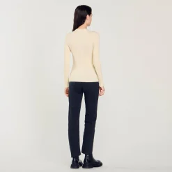 Sandro Paris Suéteres E Cardigans-Cardiga De Viscose Certificado