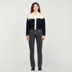 Sandro Paris Suéteres E Cardigans-Cardiga De Viscose Certificado