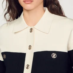 Sandro Paris Suéteres E Cardigans-Cardiga De Viscose Certificado