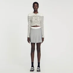 Sandro Paris Conjuntos-Cardigan Curto Listrado