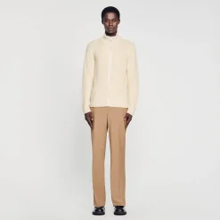 Sandro Paris Suéteres E Coletes-Cardigan De Malha Com Ziper