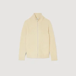Sandro Paris Suéteres E Coletes-Cardigan De Malha Com Ziper