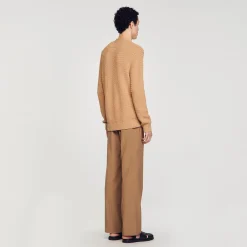 Sandro Paris Suéteres E Coletes-Cardigan De Malha Perfurada