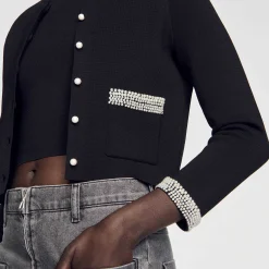 Sandro Paris Conjuntos-Cardigan Embelezado Com Pedra