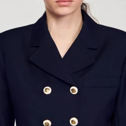 Sandro Paris Jaquetas E Jaquetas-Casaco Curto Trespassado