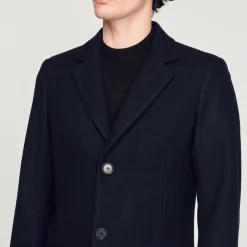 Sandro Paris Casacos E Jaquetas-Casaco De La E Caxemira