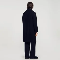 Sandro Paris Casacos E Jaquetas-Casaco De Pano De La