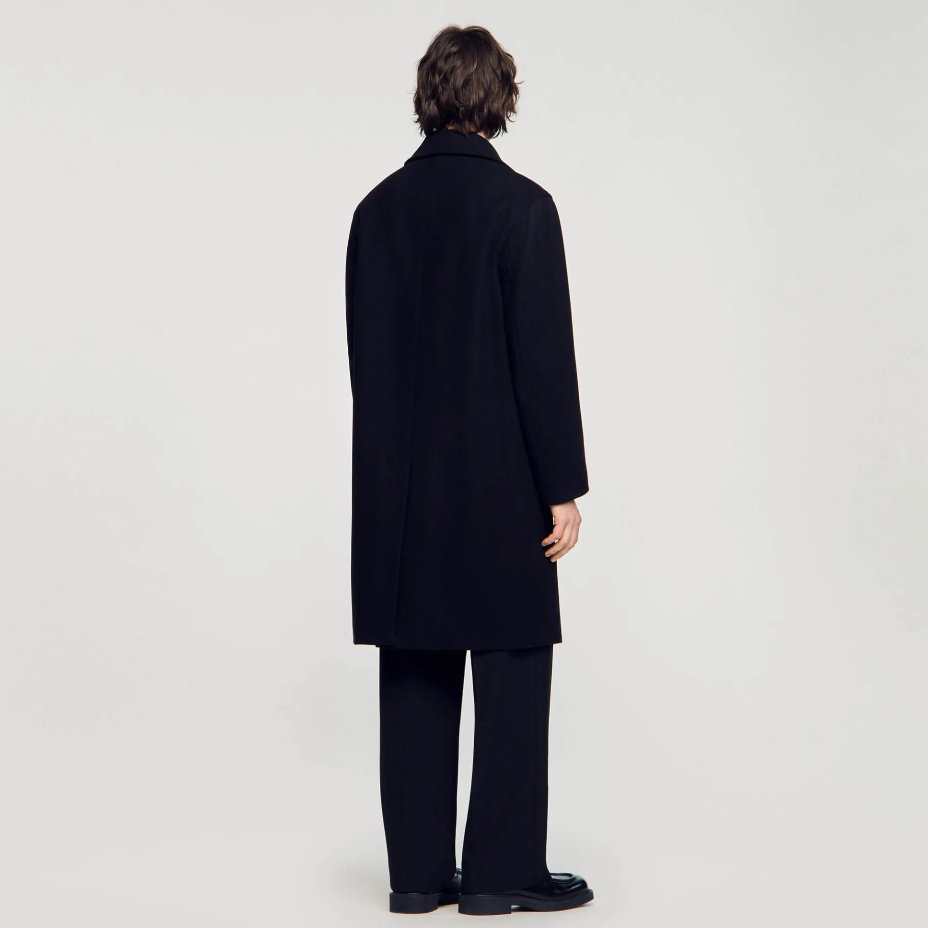 Sandro Paris Casacos E Jaquetas-Casaco De Pano De La