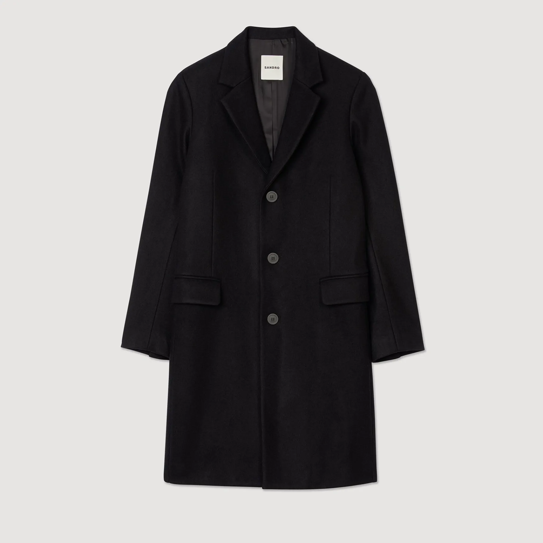 Sandro Paris Casacos E Jaquetas-Casaco De Pano De La