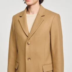 Sandro Paris Casacos E Jaquetas-Casaco De Pano De La