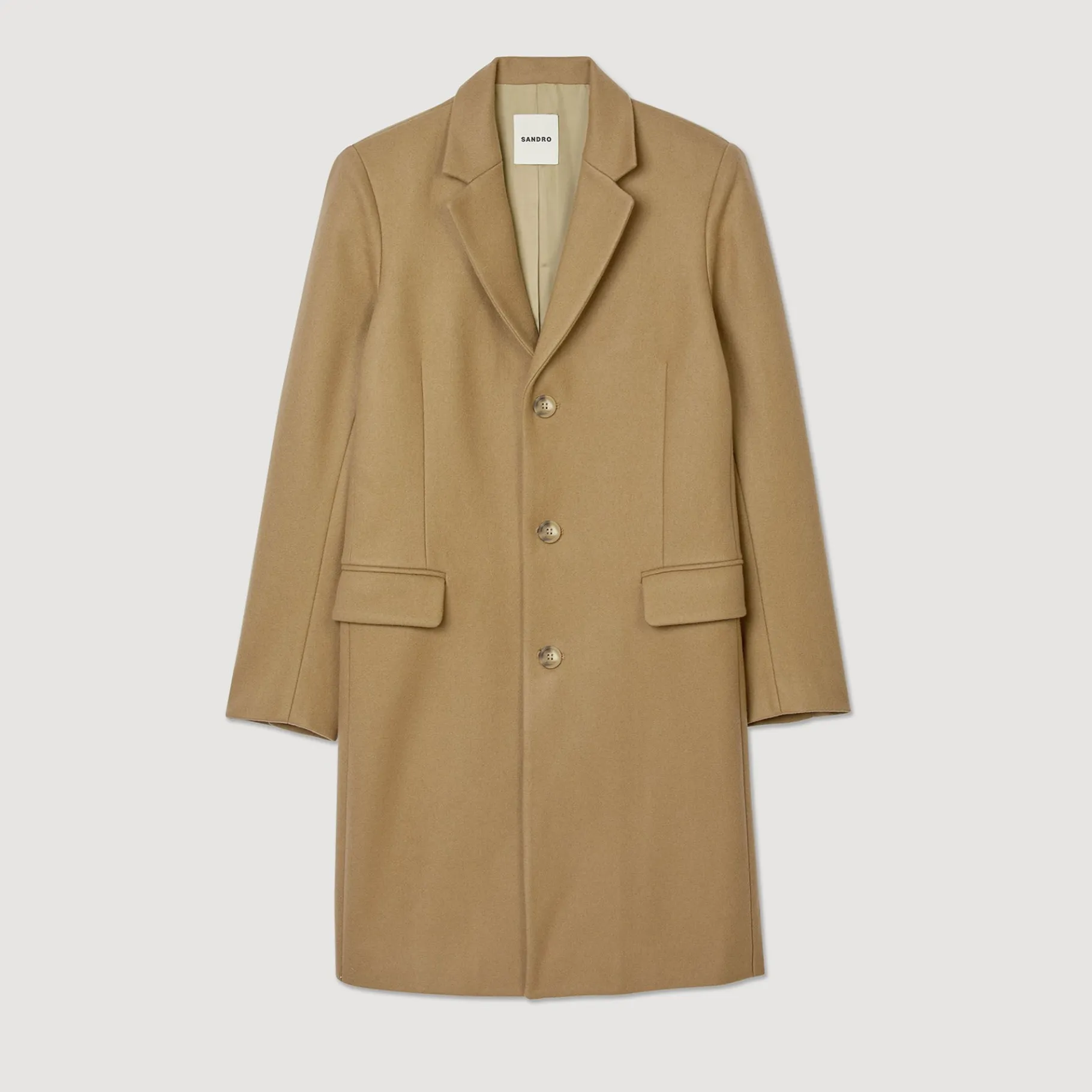 Sandro Paris Casacos E Jaquetas-Casaco De Pano De La