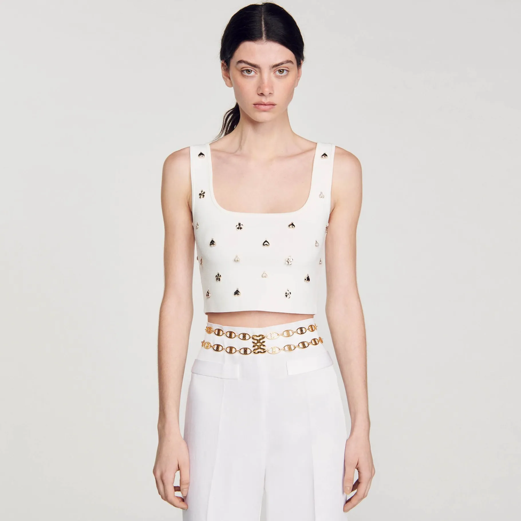 Sandro Paris Cintos-Cinto Joia Com Corrente Dupla