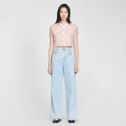 Sandro Paris Conjuntos-Colete De Sarja