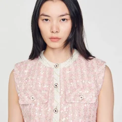 Sandro Paris Conjuntos-Colete De Sarja