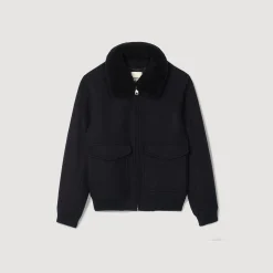 Sandro Paris Casacos E Jaquetas-Jaqueta Bomber De La