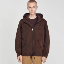 Sandro Paris Casacos E Jaquetas-Jaqueta Com Capuz