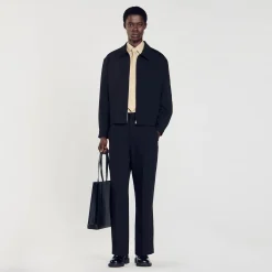 Sandro Paris Casacos E Jaquetas-Jaqueta Com Ziper