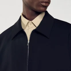 Sandro Paris Casacos E Jaquetas-Jaqueta Com Ziper