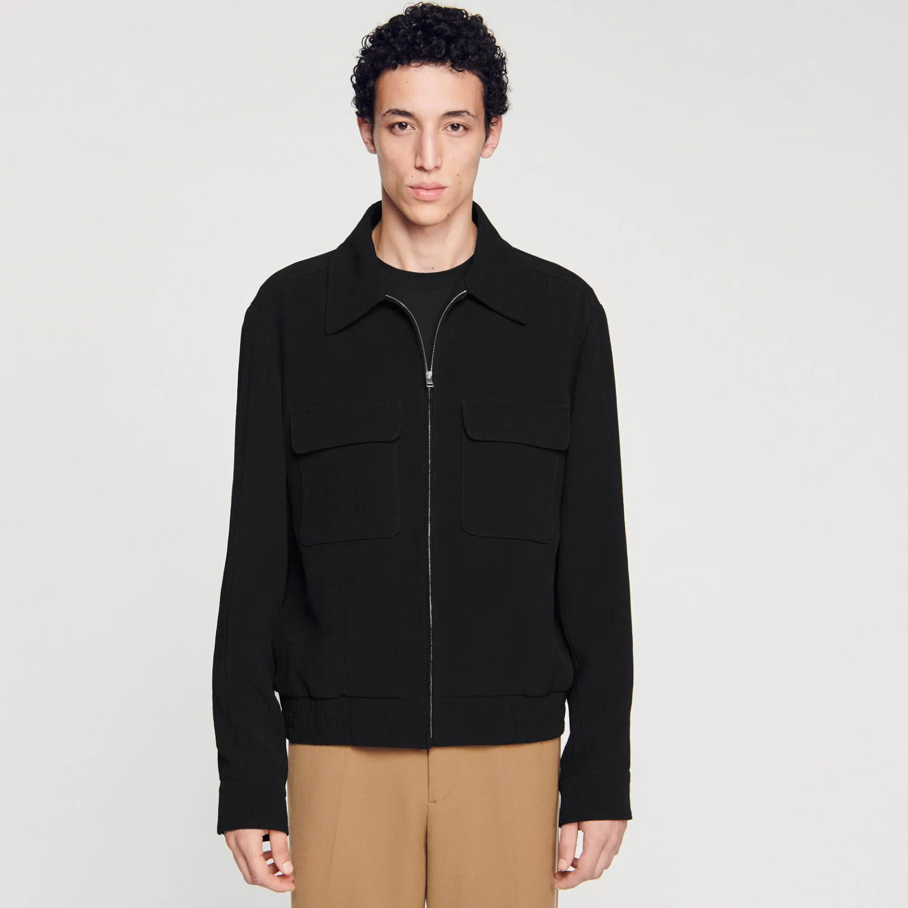 Sandro Paris Casacos E Jaquetas-Jaqueta Com Ziper