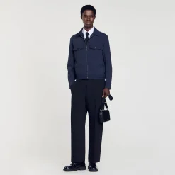 Sandro Paris Casacos E Jaquetas-Jaqueta Com Ziper