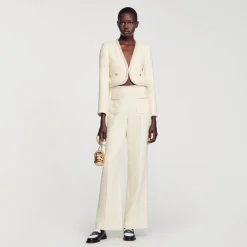 Sandro Paris Conjuntos-Jaqueta Curta De Sarja