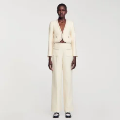 Sandro Paris Conjuntos-Jaqueta Curta De Sarja