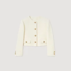 Sandro Paris Conjuntos-Jaqueta Curta De Tecido Atoalhado