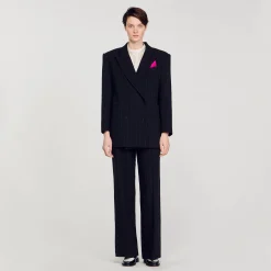 Sandro Paris Se Adequa-Jaqueta De Alfaiataria Oversized