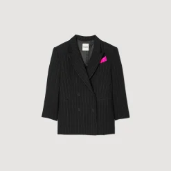 Sandro Paris Se Adequa-Jaqueta De Alfaiataria Oversized