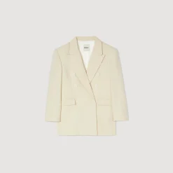 Sandro Paris Jaquetas E Jaquetas-Jaqueta De Alfaiataria Trespassada