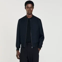 Sandro Paris Casacos E Jaquetas-Jaqueta De Beisebol Com Ziper