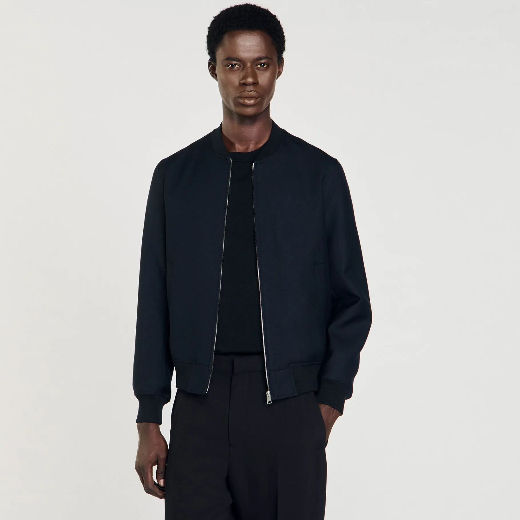 Sandro Paris Casacos E Jaquetas-Jaqueta De Beisebol Com Ziper