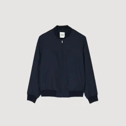 Sandro Paris Casacos E Jaquetas-Jaqueta De Beisebol Com Ziper