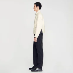 Sandro Paris Peles-Jaqueta De Couro Para Motociclista