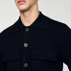 Sandro Paris Suéteres E Coletes-Jaqueta De Malha