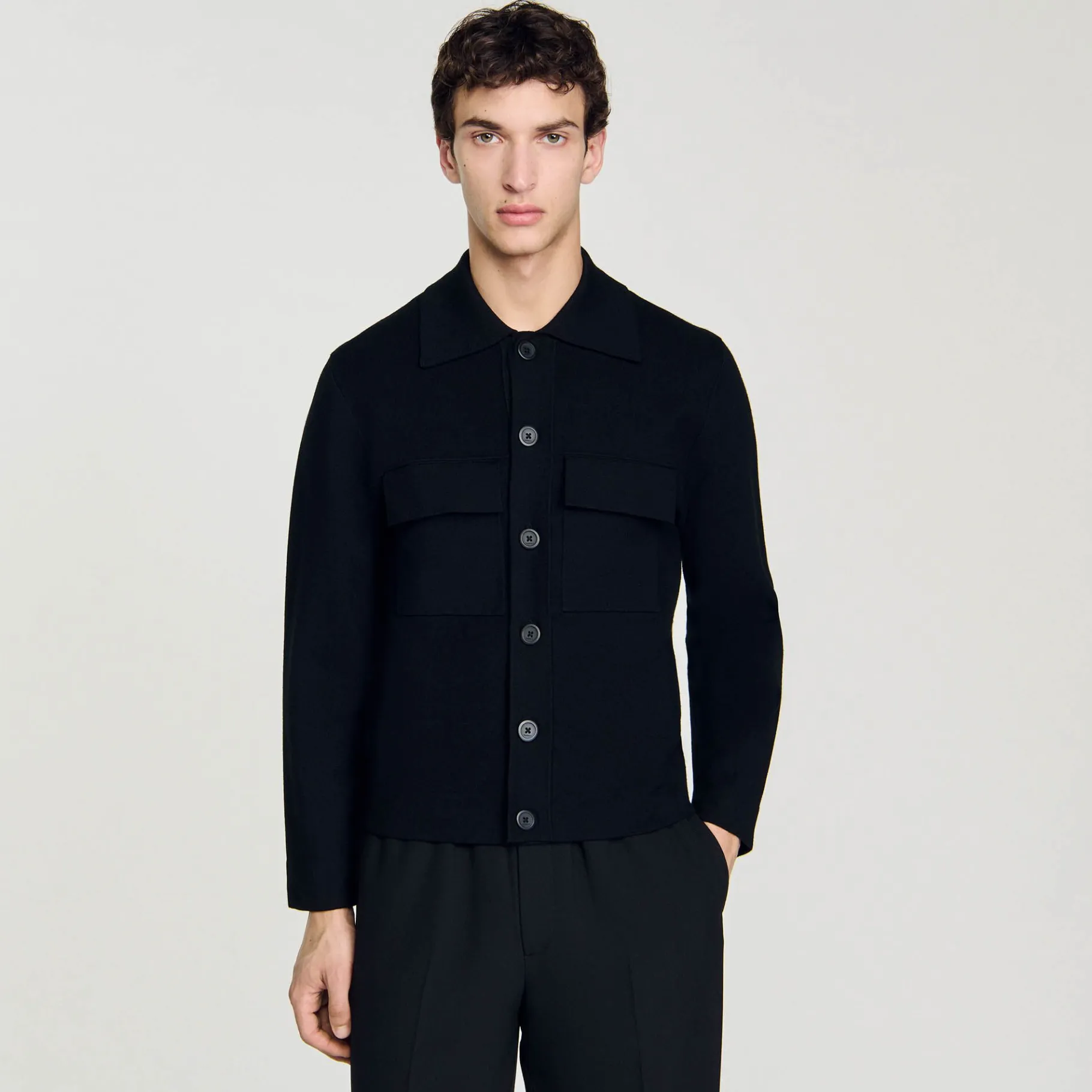 Sandro Paris Suéteres E Coletes-Jaqueta De Malha