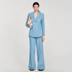 Sandro Paris Se Adequa-Jaqueta De Tweed Sob Medida