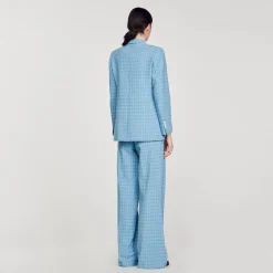 Sandro Paris Se Adequa-Jaqueta De Tweed Sob Medida